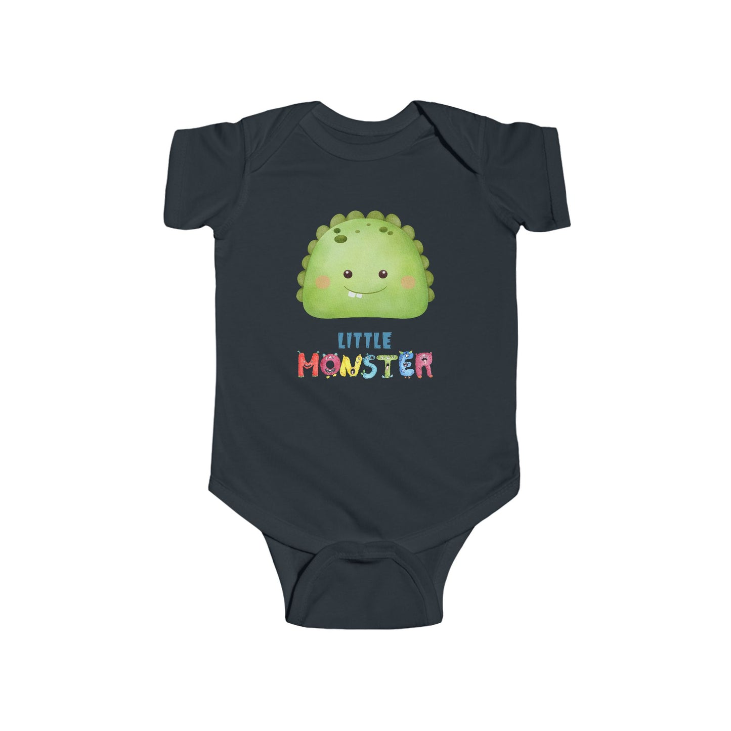 Little Monster Baby Infant Fine Jersey Bodysuit, Cute Baby Shower Gift, Funny Baby Onesie, Adorable Green Baby Monster Outfit