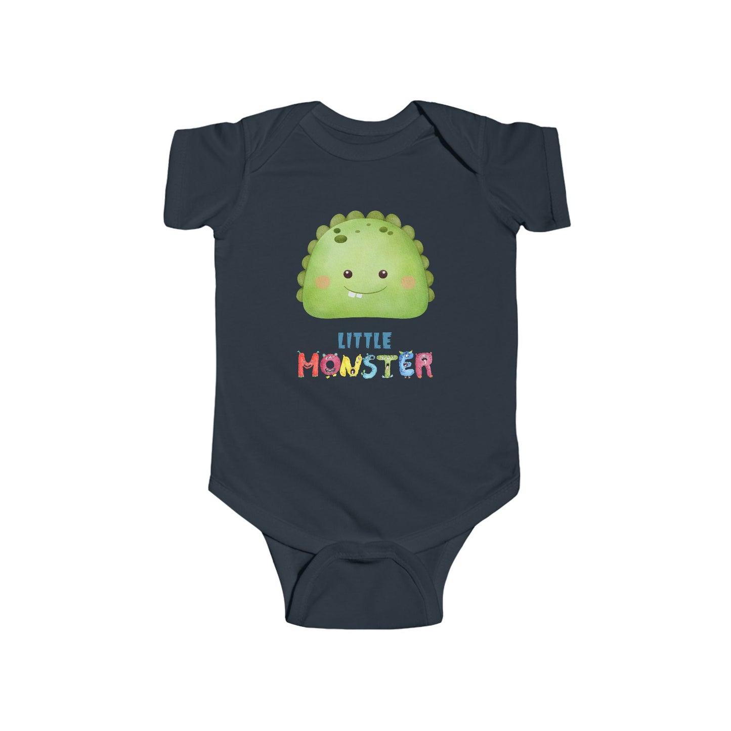 Little Monster Baby Infant Fine Jersey Bodysuit, Cute Baby Shower Gift, Funny Baby Onesie, Adorable Green Baby Monster Outfit