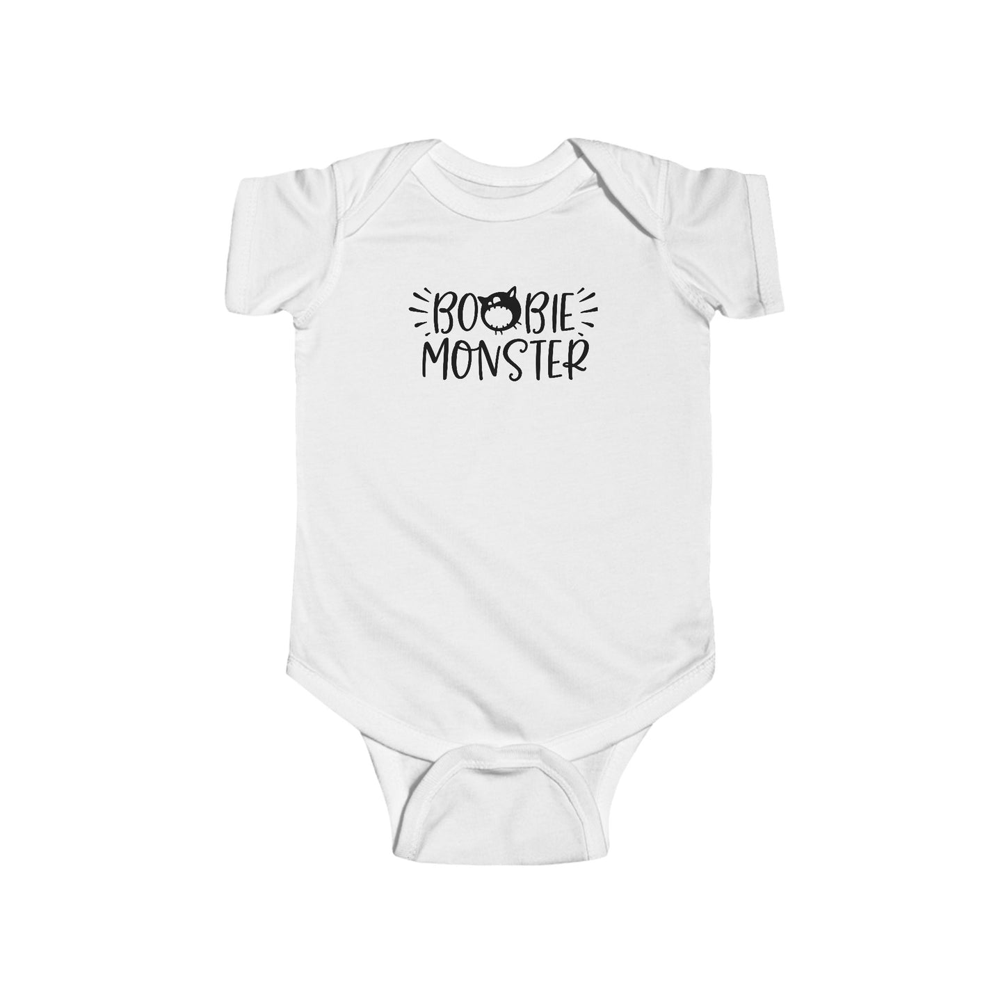 Boobie Monster Infant Fine Jersey Bodysuit, Funny and Cute Halloween Themed Baby Outfit, Autumn Baby Onesie Gift