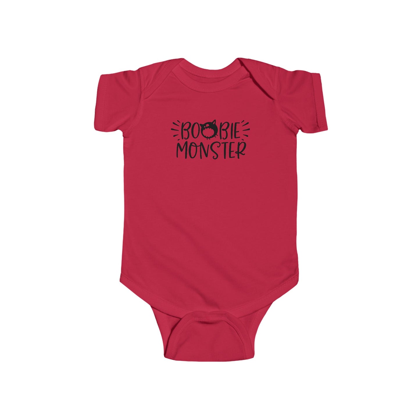 Boobie Monster Infant Fine Jersey Bodysuit, Funny and Cute Halloween Themed Baby Outfit, Autumn Baby Onesie Gift
