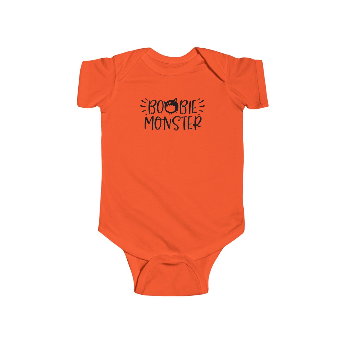 Boobie Monster Infant Fine Jersey Bodysuit, Funny and Cute Halloween Themed Baby Outfit, Autumn Baby Onesie Gift