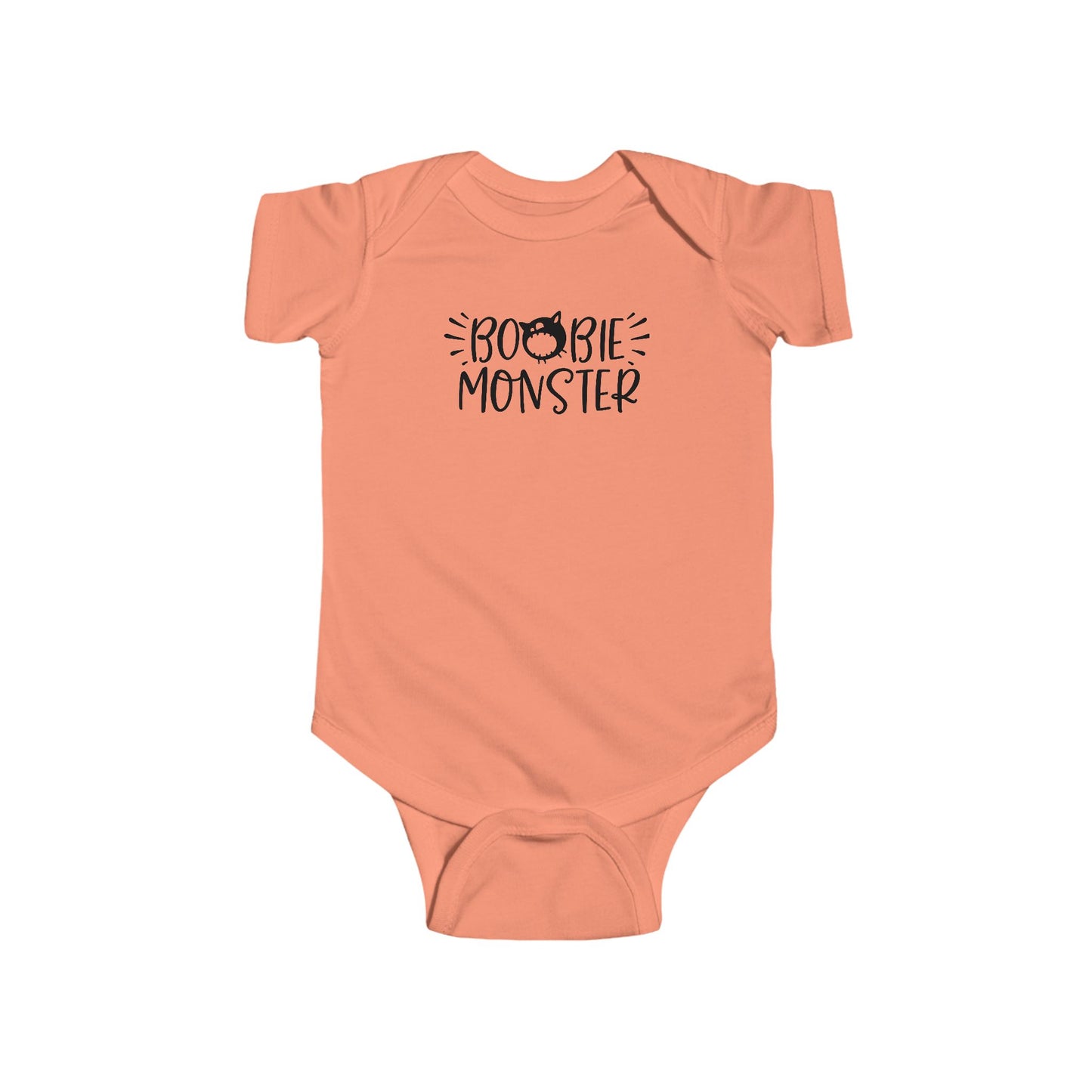 Boobie Monster Infant Fine Jersey Bodysuit, Funny and Cute Halloween Themed Baby Outfit, Autumn Baby Onesie Gift