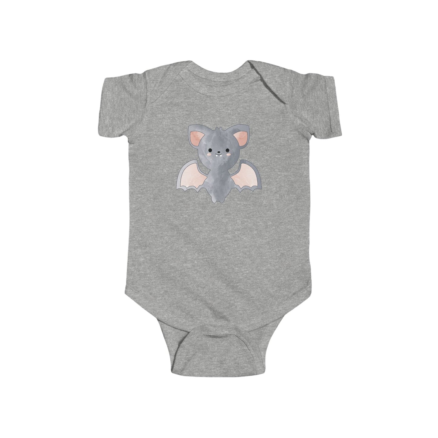 Watercolor Halloween Bat Infant Fine Jersey Bodysuit, Cute Baby Bat Fall Onesie, Bats Halloween Baby Onsie Gift