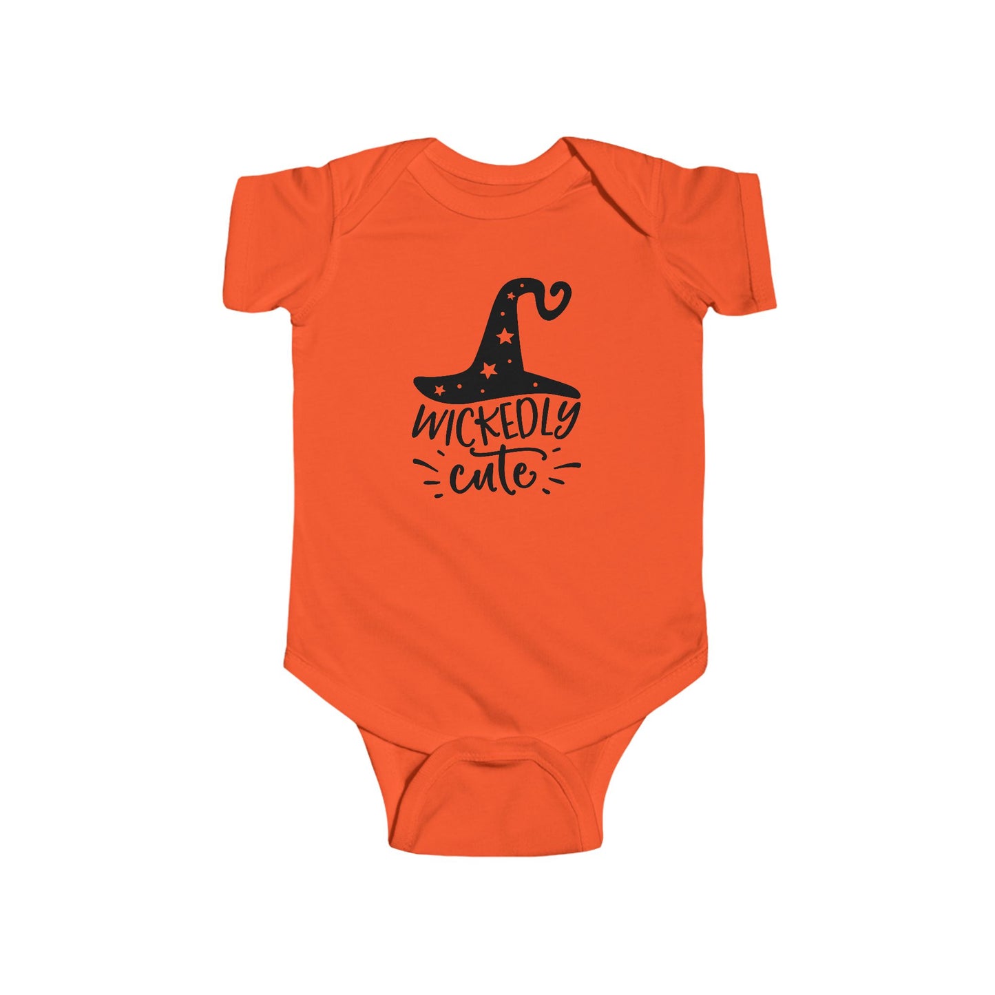 Wickedly Cute Infant Fine Jersey Bodysuit, Cute Baby Halloween Onsie, Autumn Themed Gift for Baby, Fall Baby Vibes