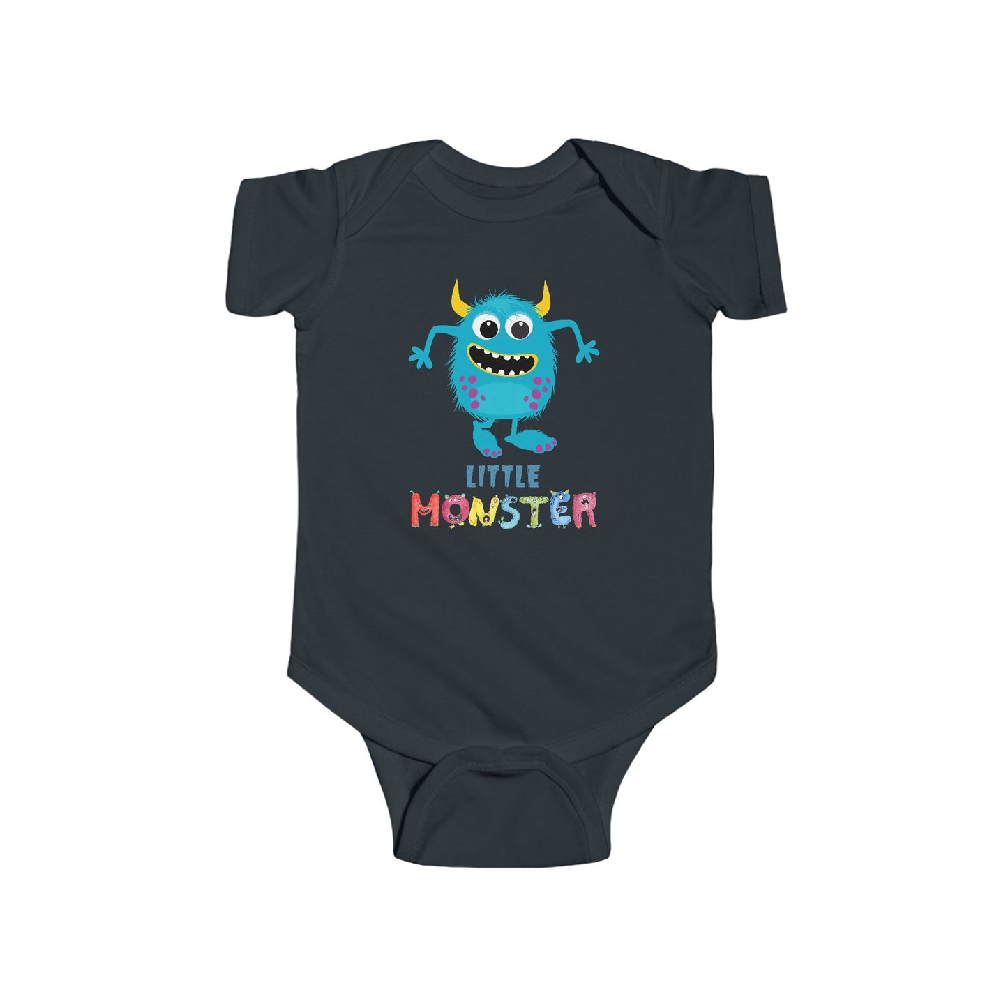 Little Monster Baby Infant Fine Jersey Bodysuit, Cute Baby Shower Gift, Funny Baby Onesie, Adorable Blue Baby Monster Outfit