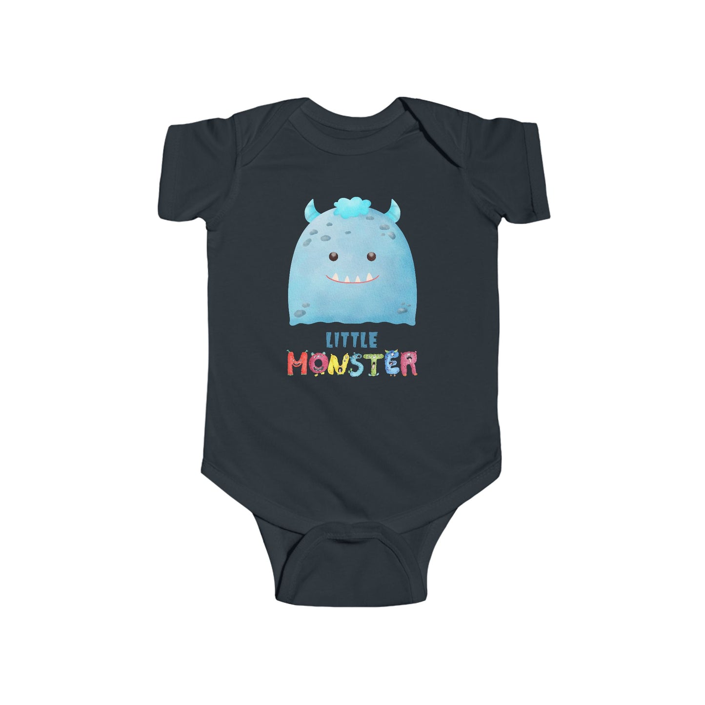 Little Monster Baby Infant Fine Jersey Bodysuit, Cute Baby Shower Gift, Funny Baby Onesie, Adorable Blue Baby Monster Outfit