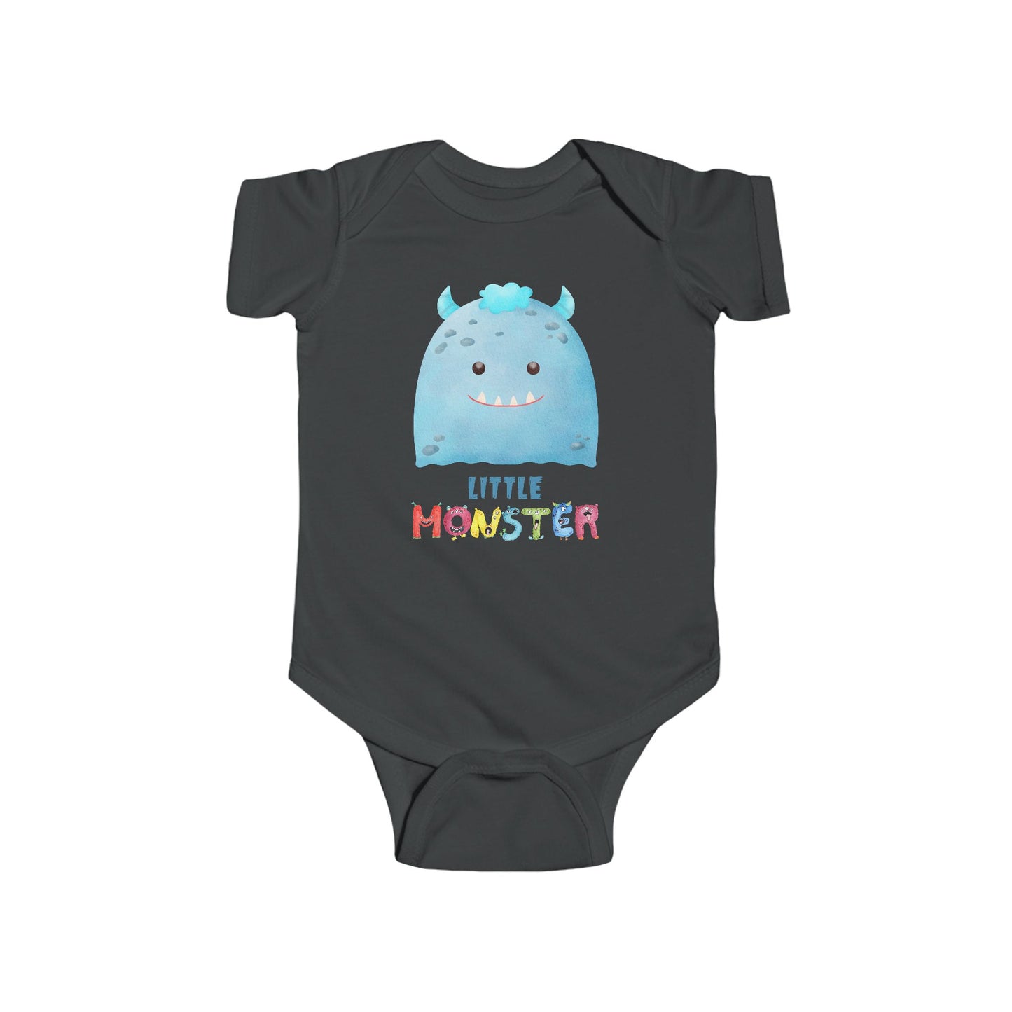 Little Monster Baby Infant Fine Jersey Bodysuit, Cute Baby Shower Gift, Funny Baby Onesie, Adorable Blue Baby Monster Outfit
