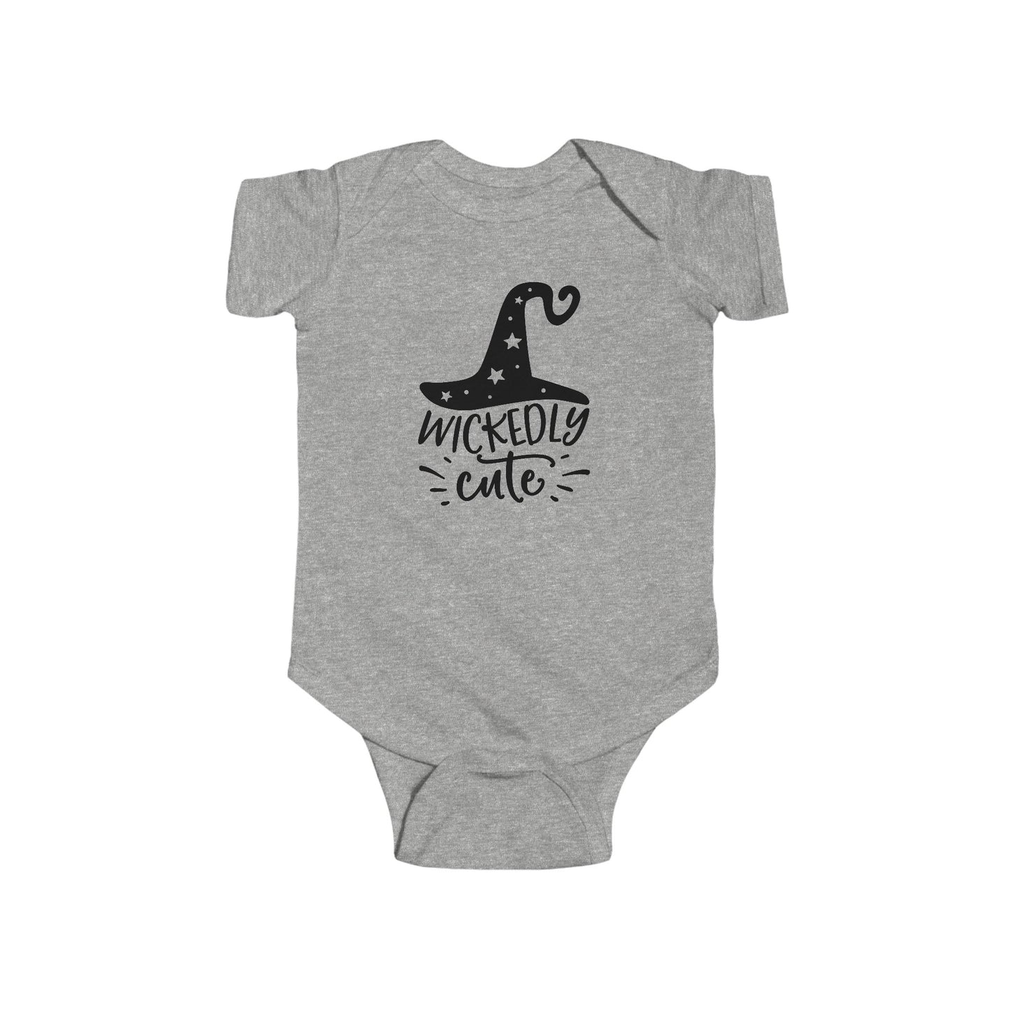 Wickedly Cute Infant Fine Jersey Bodysuit, Cute Baby Halloween Onsie, Autumn Themed Gift for Baby, Fall Baby Vibes