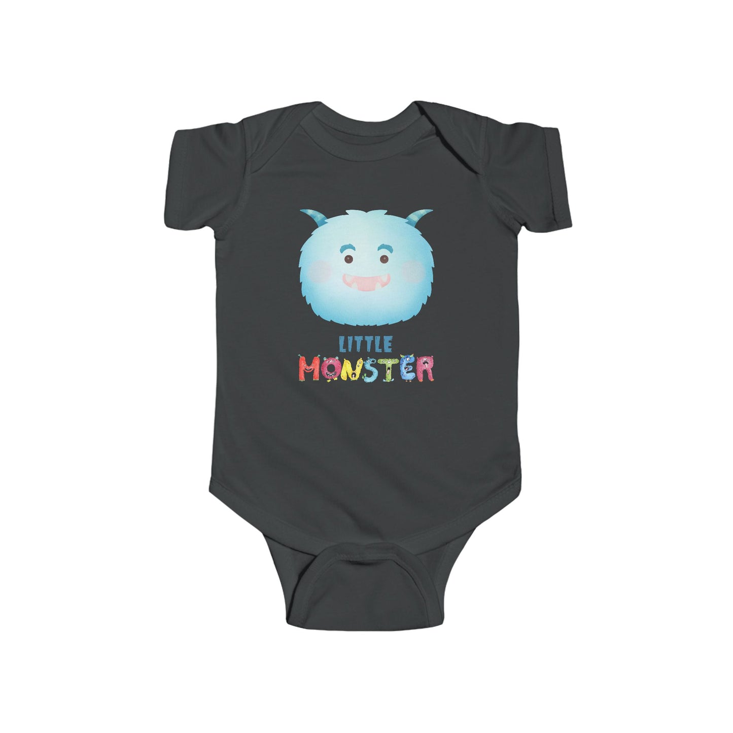 Little Monster Baby Infant Fine Jersey Bodysuit, Cute Baby Shower Gift, Funny Baby Onesie, Adorable Blue Baby Monster Outfit