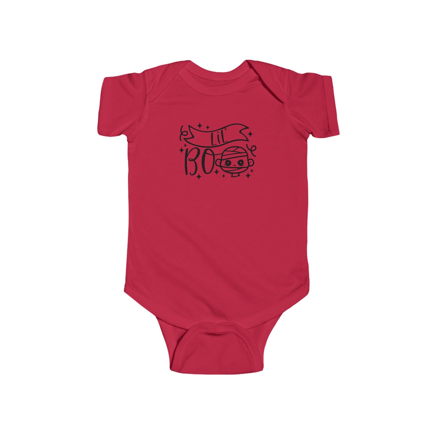 Lil Boo Infant Fine Jersey Bodysuit, Cute and Cozy Baby Girl or Boy Fall Onesie, Autumn Baby Bodysuit for Halloween