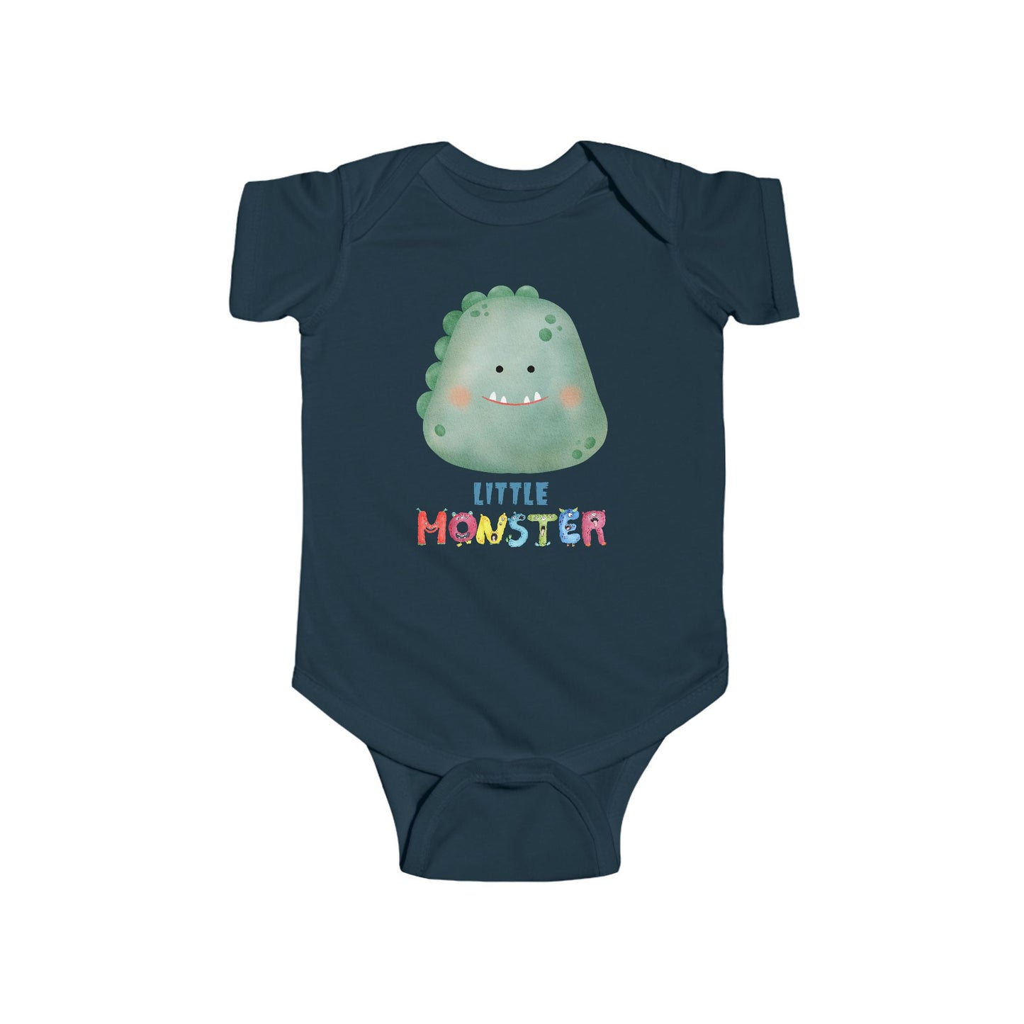 Little Monster Baby Infant Fine Jersey Bodysuit, Cute Baby Shower Gift, Funny Baby Onesie, Adorable Green Baby Monster Outfit