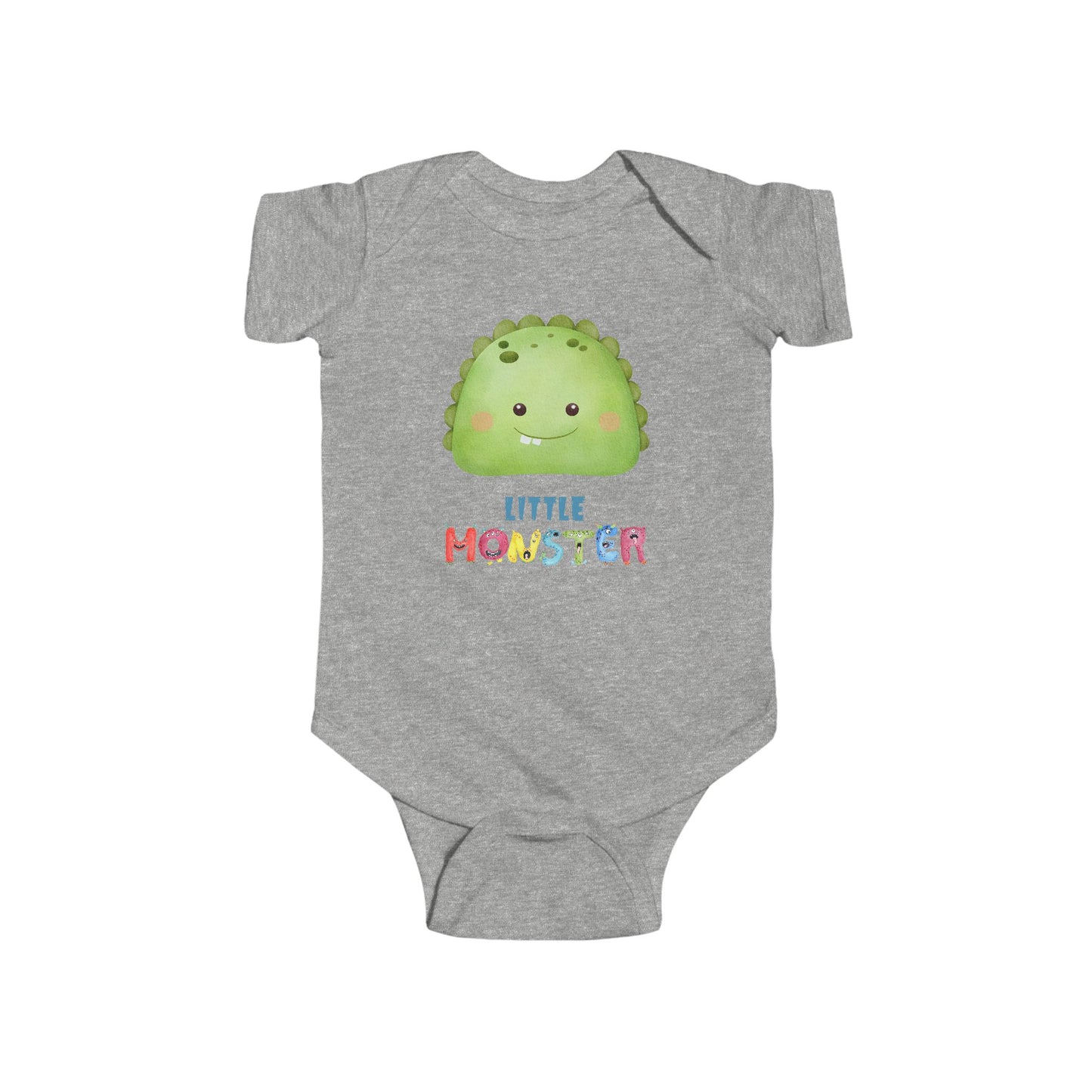 Little Monster Baby Infant Fine Jersey Bodysuit, Cute Baby Shower Gift, Funny Baby Onesie, Adorable Green Baby Monster Outfit