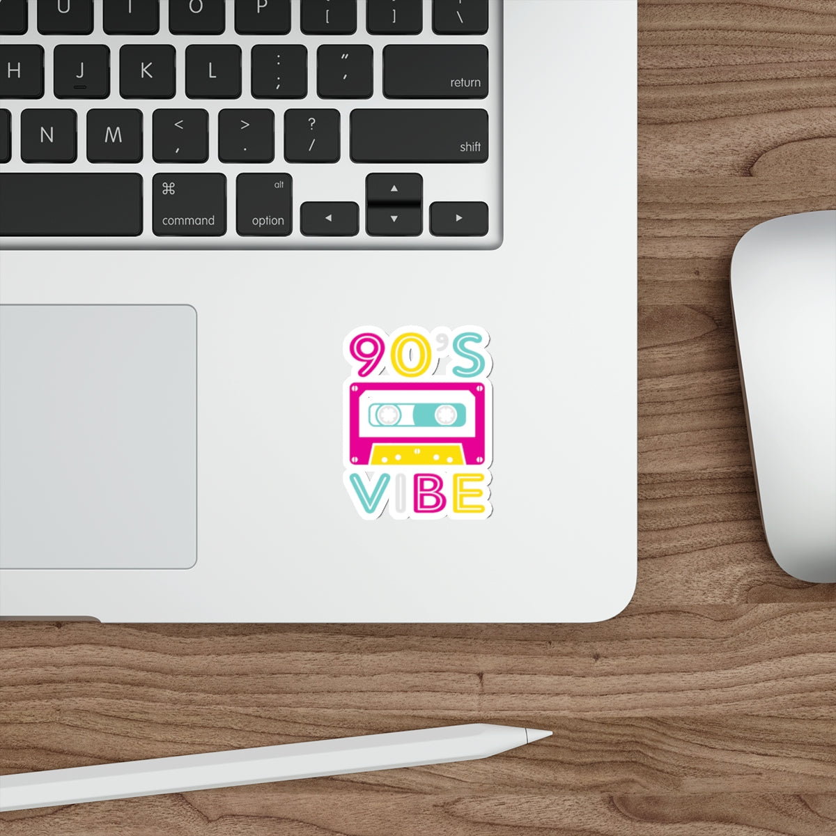 90's Vibe Retro Die-Cut Stickers, Fluorescent Neon 90's Laptop or Water bottle Sticker