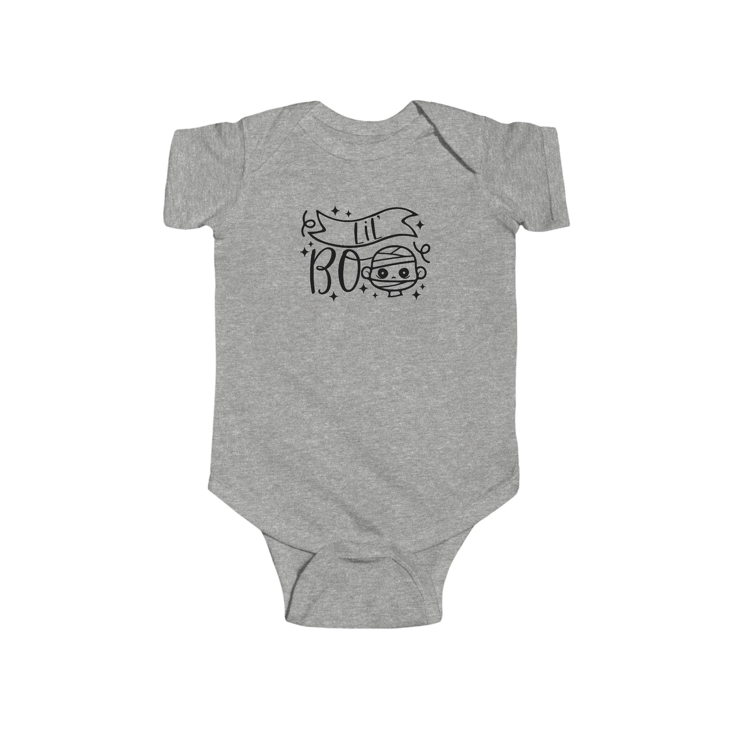 Lil Boo Infant Fine Jersey Bodysuit, Cute and Cozy Baby Girl or Boy Fall Onesie, Autumn Baby Bodysuit for Halloween