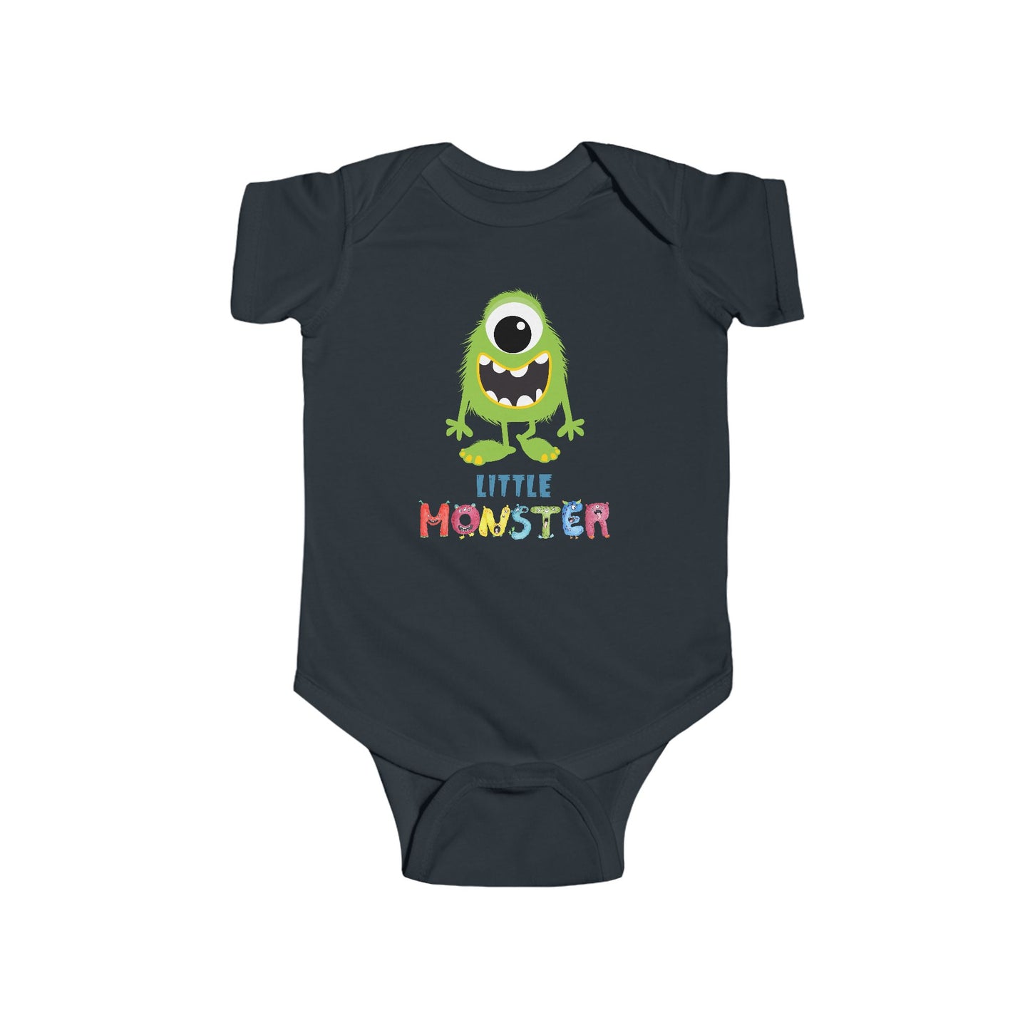 Little Monster Baby Infant Fine Jersey Bodysuit, Cute Baby Shower Gift, Funny Baby Onesie, Adorable Green Baby Monster Outfit