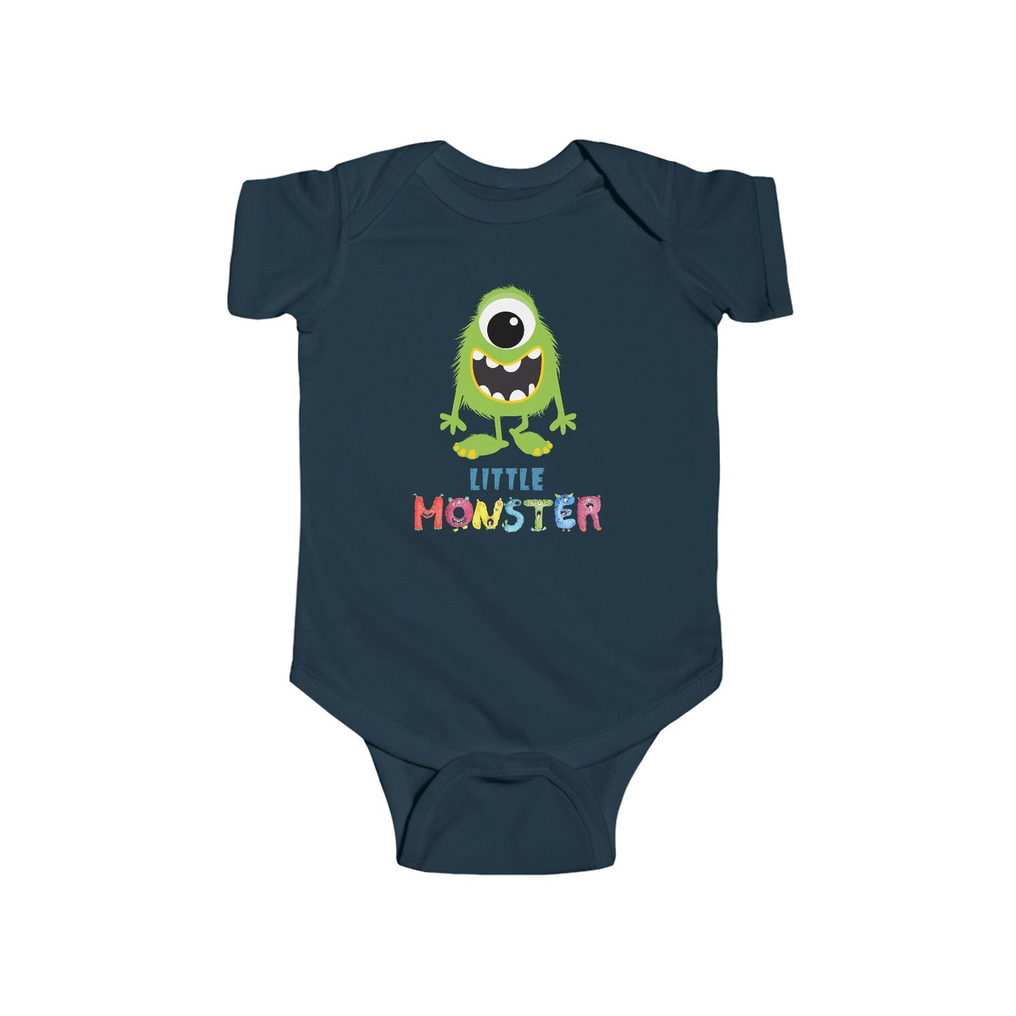 Little Monster Baby Infant Fine Jersey Bodysuit, Cute Baby Shower Gift, Funny Baby Onesie, Adorable Green Baby Monster Outfit