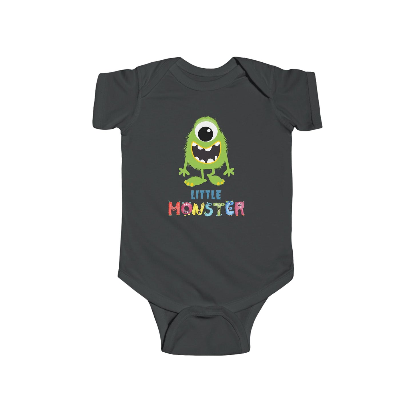 Little Monster Baby Infant Fine Jersey Bodysuit, Cute Baby Shower Gift, Funny Baby Onesie, Adorable Green Baby Monster Outfit