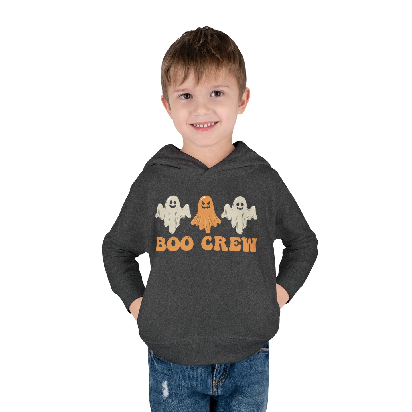 Boo Crew Friends Toddler Pullover Fleece Hoodie, Fall Gift for Kids, Halloween School Sweatshirt and Hoodie, Fall Toddler Hoodie