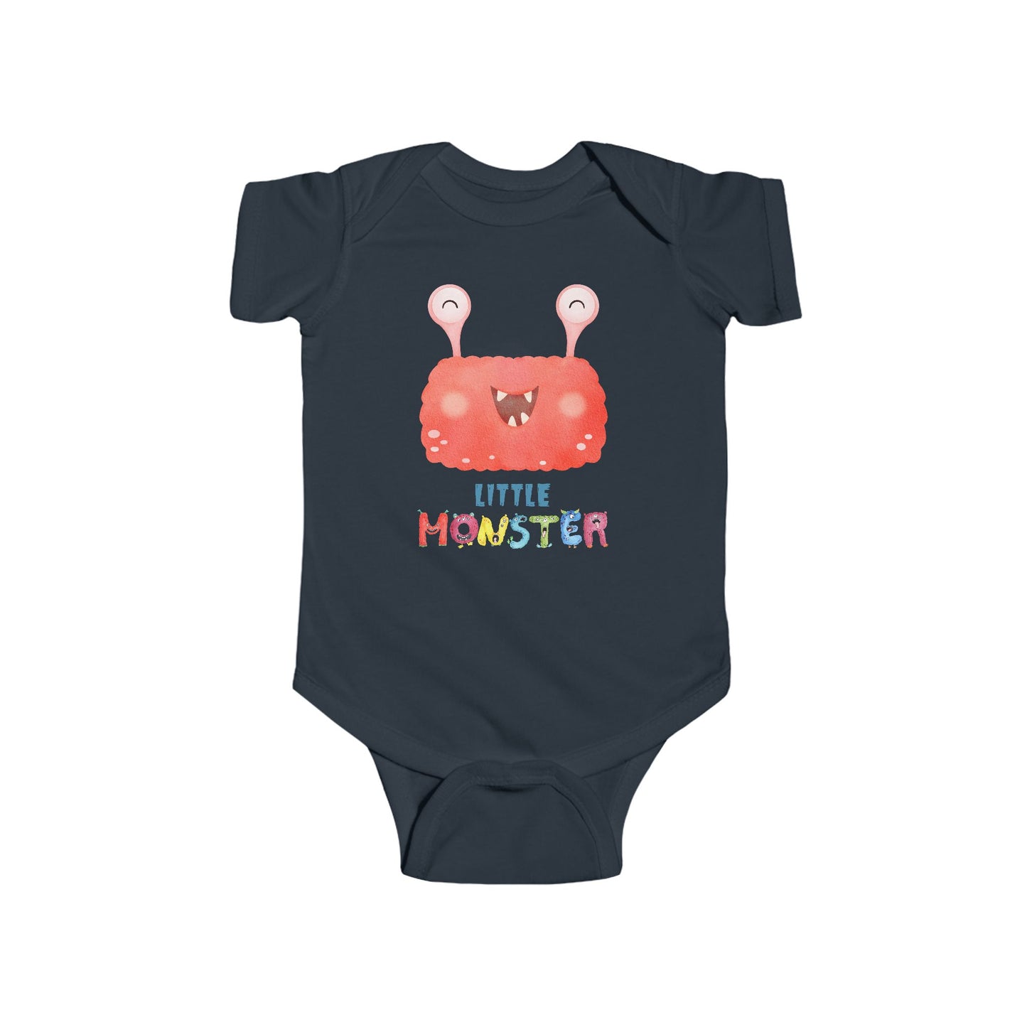 Little Monster Baby Infant Fine Jersey Bodysuit, Cute Baby Shower Gift, Funny Baby Onesie, Adorable Red Baby Monster Outfit