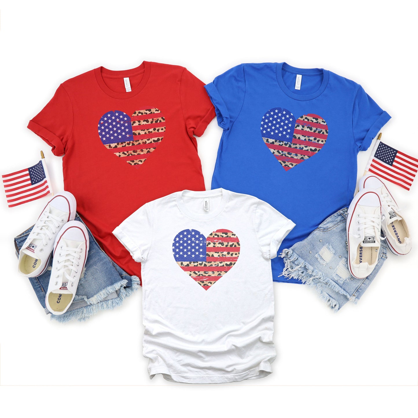 leopard print design with american flag, july 4th shirts, the american flag, july 4th t shirt, women's patriotic t-shirt, party shirt