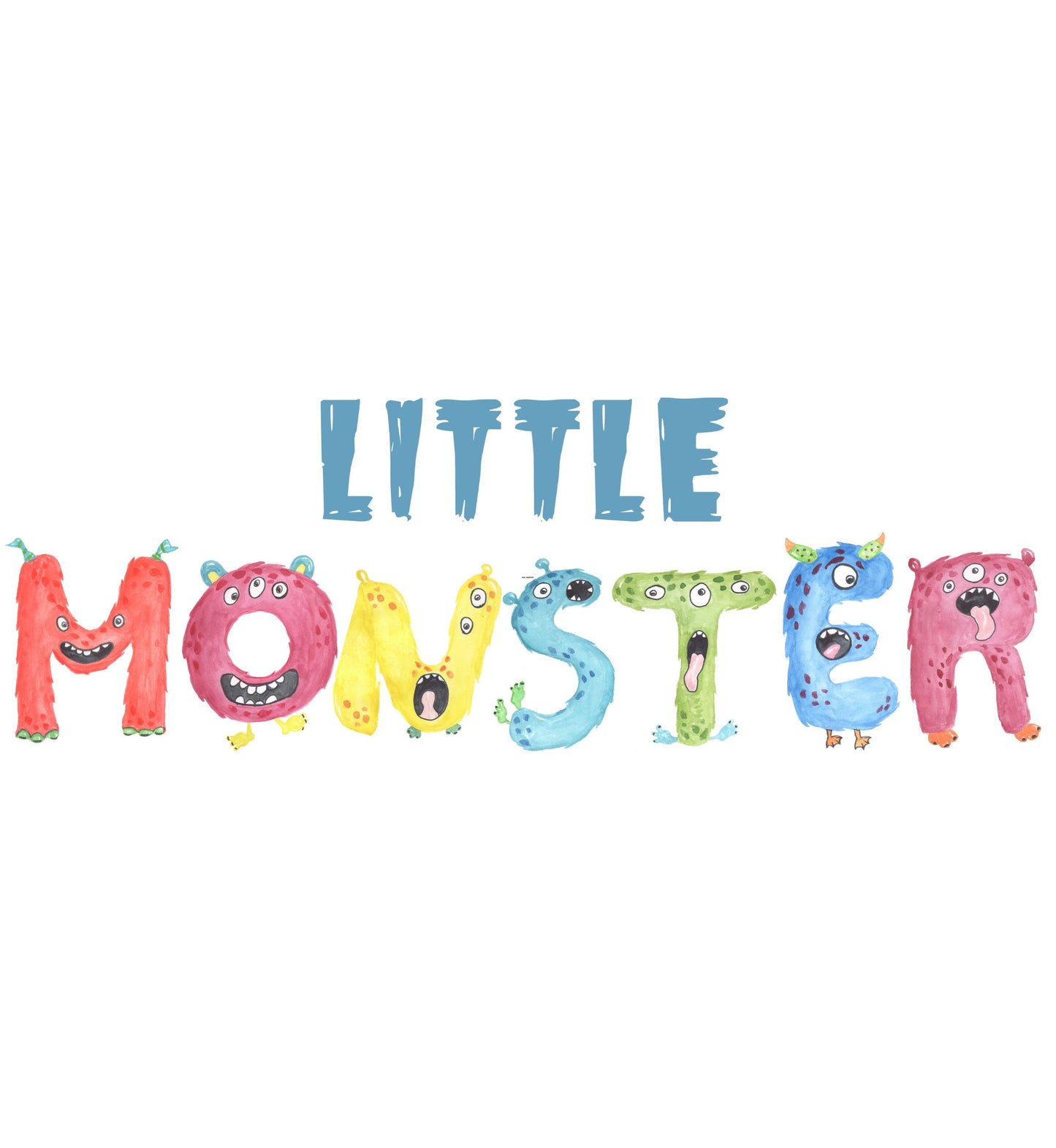 Little Monster Baby Infant Fine Jersey Bodysuit, Cute Baby Shower Gift, Funny Baby Onesie, Adorable Blue Baby Monster Outfit