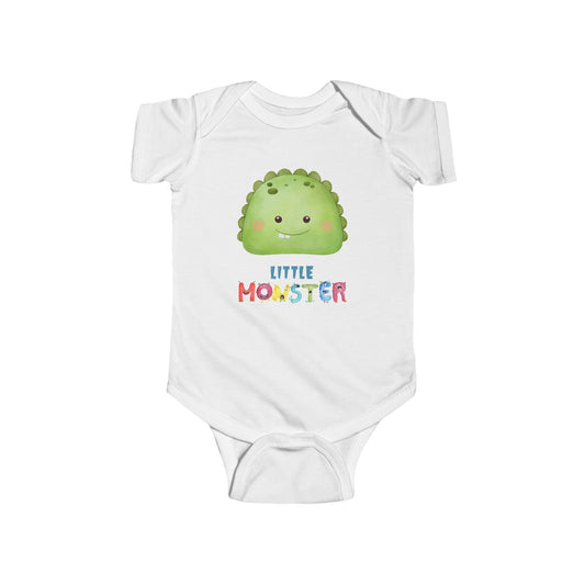 Little Monster Baby Infant Fine Jersey Bodysuit, Cute Baby Shower Gift, Funny Baby Onesie, Adorable Green Baby Monster Outfit