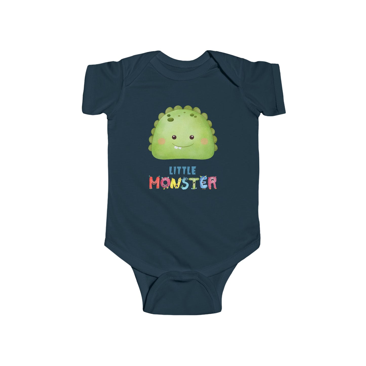 Little Monster Baby Infant Fine Jersey Bodysuit, Cute Baby Shower Gift, Funny Baby Onesie, Adorable Green Baby Monster Outfit