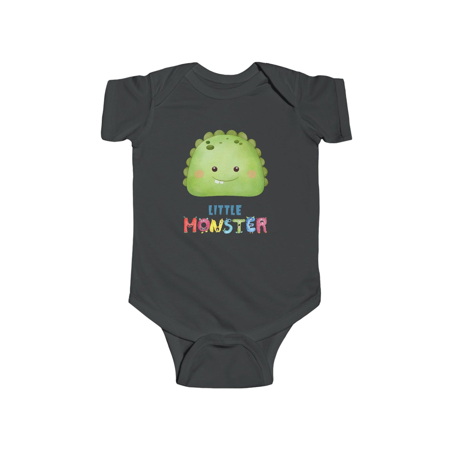Little Monster Baby Infant Fine Jersey Bodysuit, Cute Baby Shower Gift, Funny Baby Onesie, Adorable Green Baby Monster Outfit