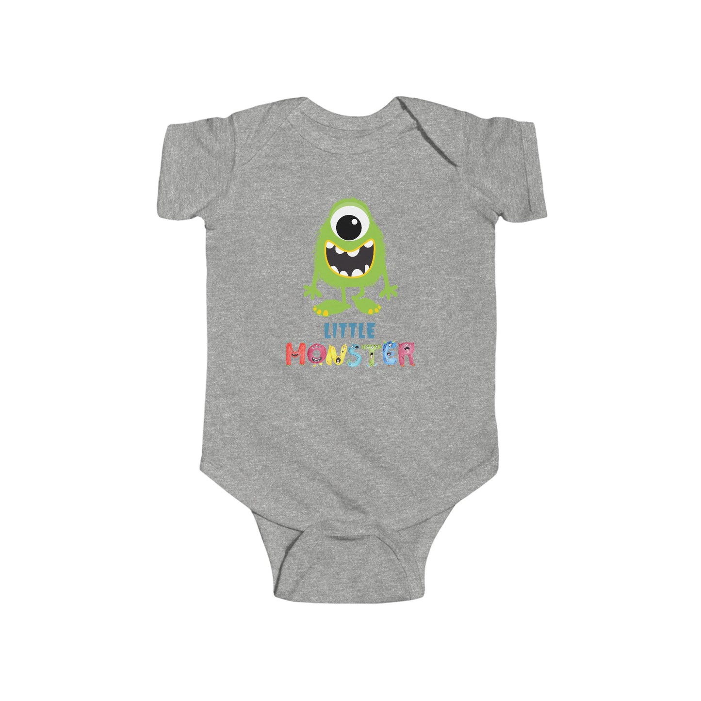 Little Monster Baby Infant Fine Jersey Bodysuit, Cute Baby Shower Gift, Funny Baby Onesie, Adorable Green Baby Monster Outfit