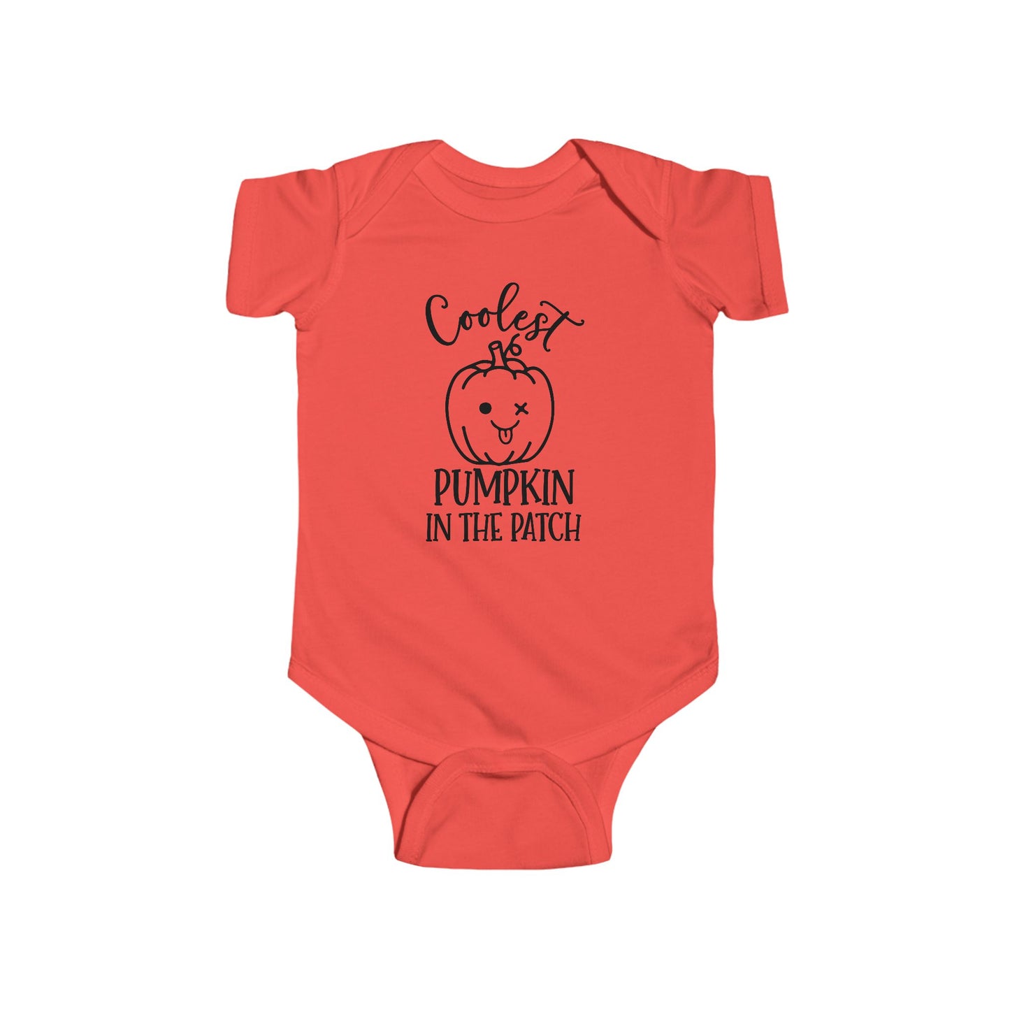 Coolest Pumpkin in the Patch Infant Fine Jersey Bodysuit, Cute Halloween Baby Girl or Boy Onesie, Fall Baby Shower Gift