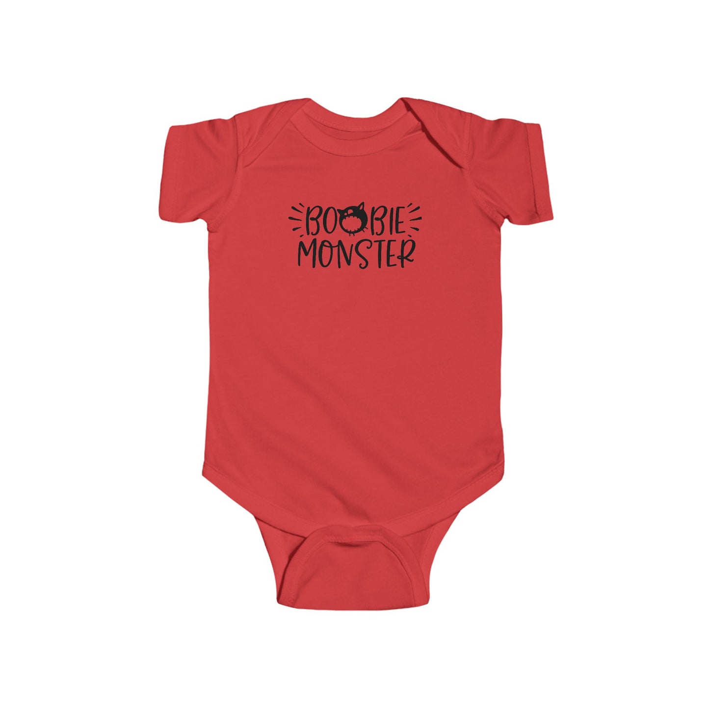 Boobie Monster Infant Fine Jersey Bodysuit,  Funny and Cute Halloween Themed Baby Outfit, Autumn Baby Onesie Gift