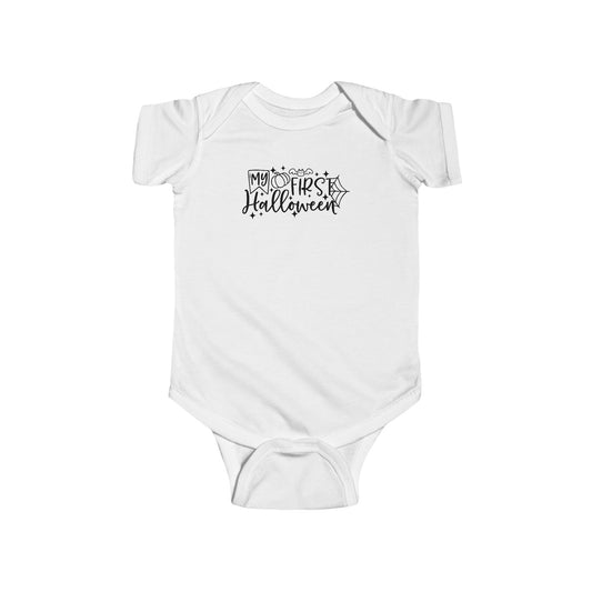 My First Halloween Infant Fine Jersey Bodysuit, Baby Girl or Boy Halloween Onesie, Cute Fall Baby Clothes