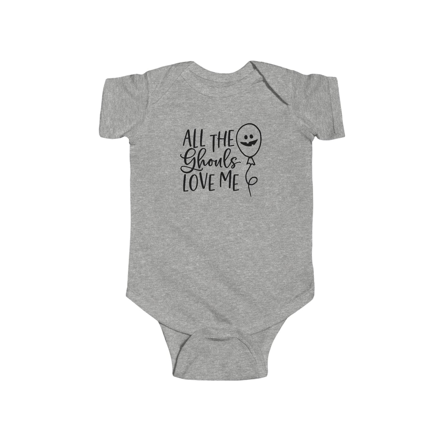 All the Ghouls Love Me Infant Fine Jersey Bodysuit, Cute Baby Boy Halloween Onesie, My First Fall