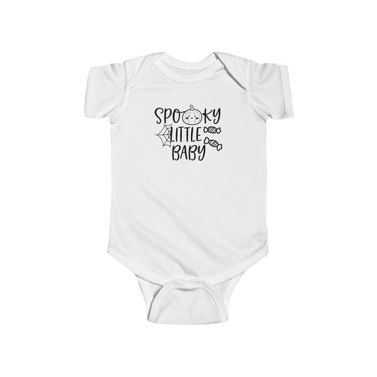 Spooky Little Baby Infant Fine Jersey Bodysuit, Halloween Baby Shower Gifts, Cute and Cozy Baby Girl or Baby Boy Onesie