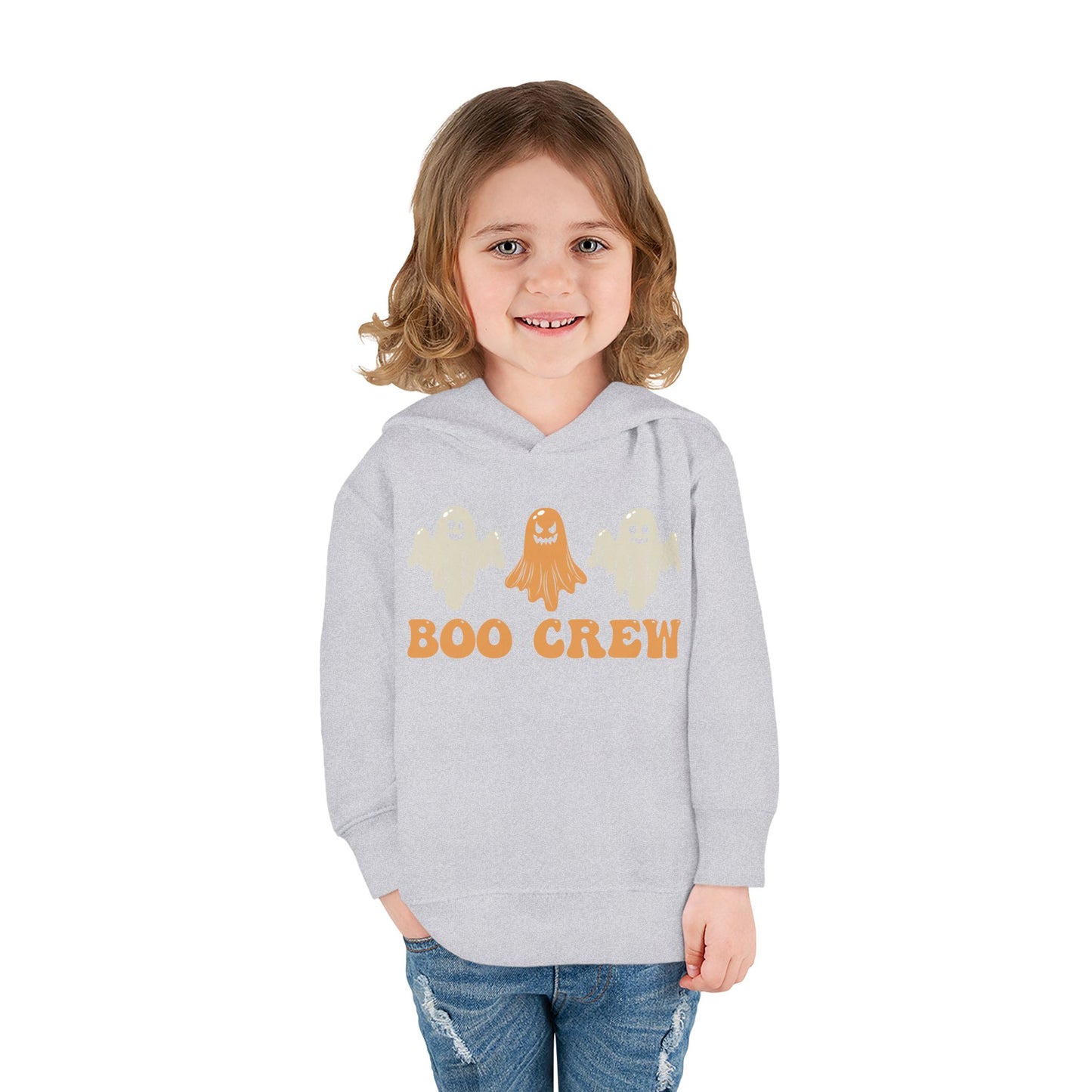 Boo Crew Friends Toddler Pullover Fleece Hoodie, Fall Gift for Kids, Halloween School Sweatshirt and Hoodie, Fall Toddler Hoodie