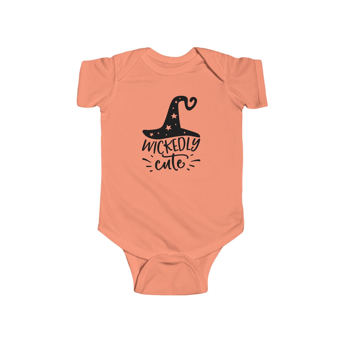 Wickedly Cute Infant Fine Jersey Bodysuit, Cute Baby Halloween Onsie, Autumn Themed Gift for Baby, Fall Baby Vibes