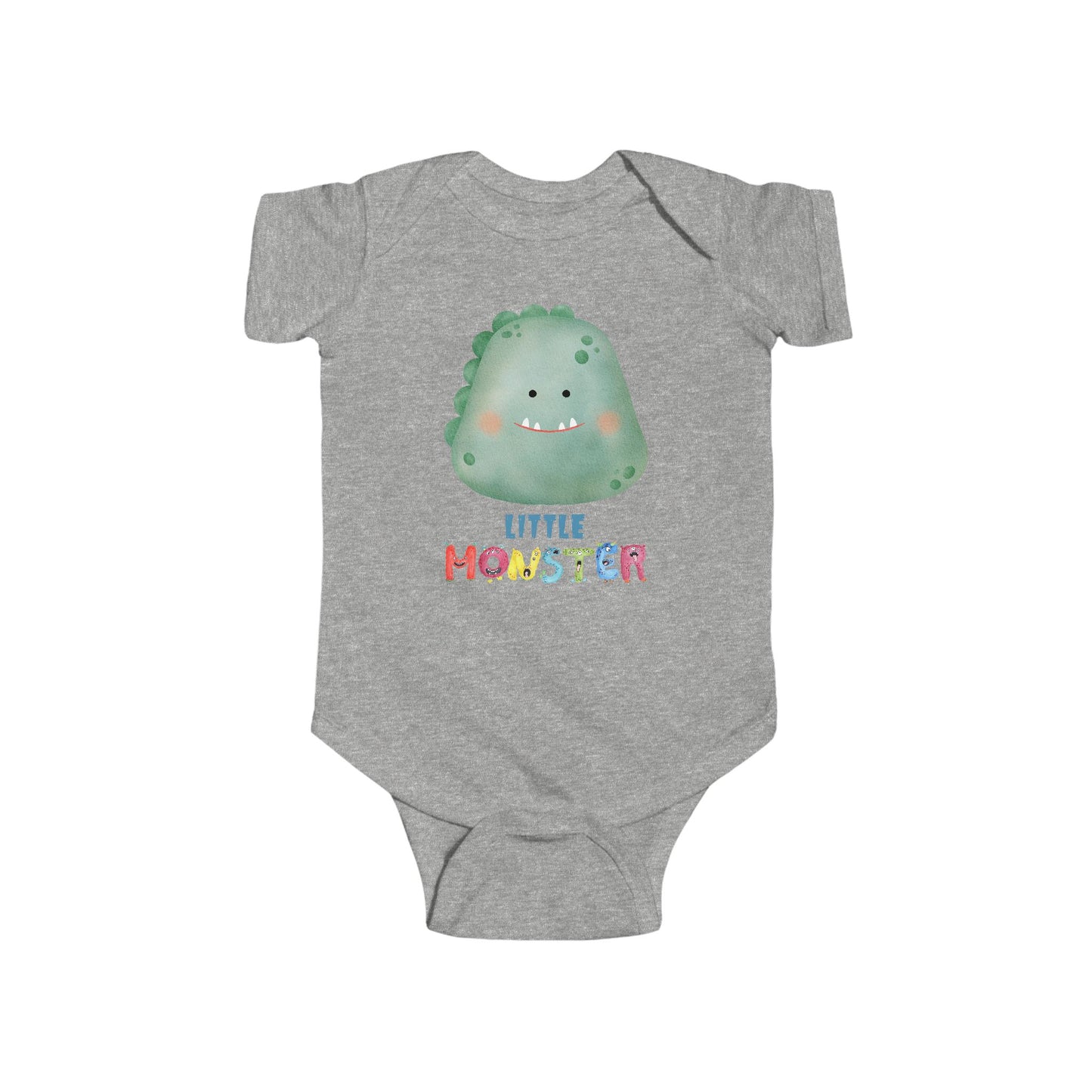 Little Monster Baby Infant Fine Jersey Bodysuit, Cute Baby Shower Gift, Funny Baby Onesie, Adorable Green Baby Monster Outfit