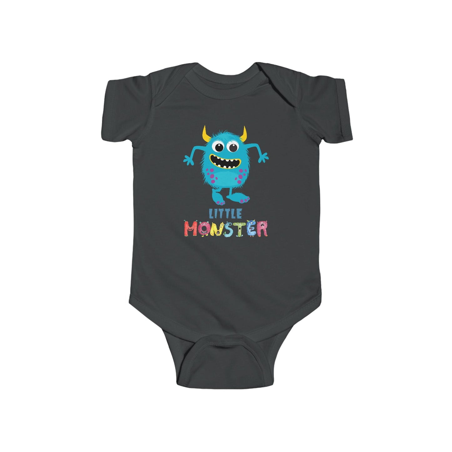 Little Monster Baby Infant Fine Jersey Bodysuit, Cute Baby Shower Gift, Funny Baby Onesie, Adorable Blue Baby Monster Outfit