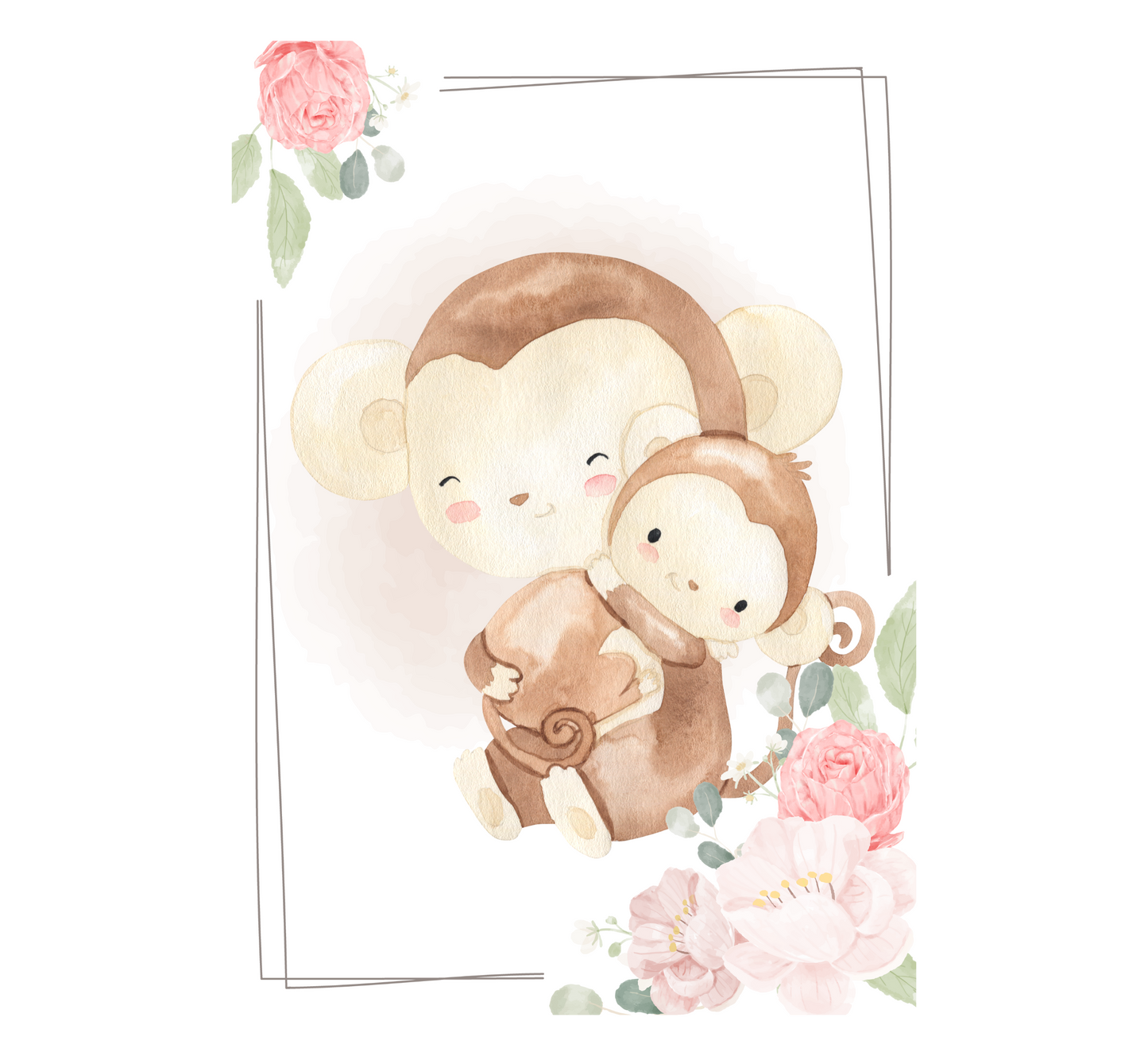 Canvas Print - Monkey Nursery Wall Art
