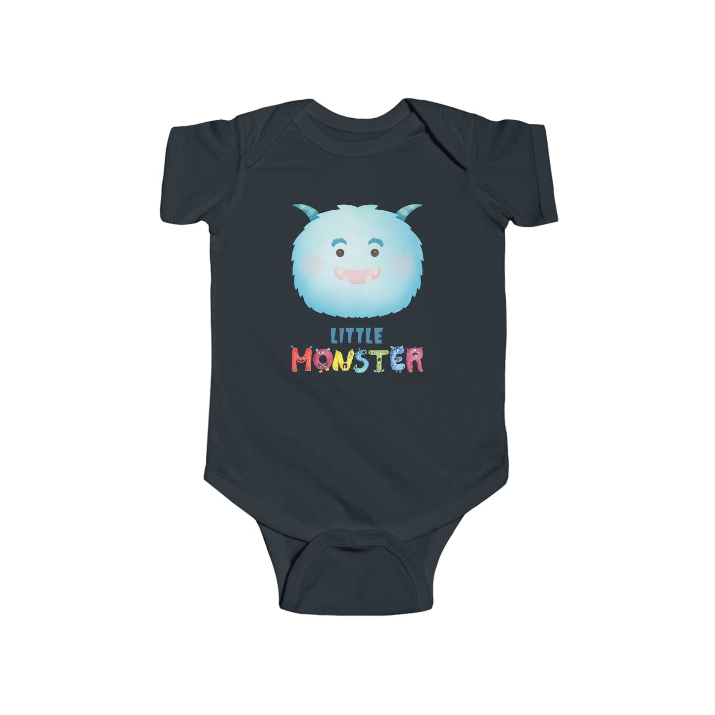 Little Monster Baby Infant Fine Jersey Bodysuit, Cute Baby Shower Gift, Funny Baby Onesie, Adorable Blue Baby Monster Outfit