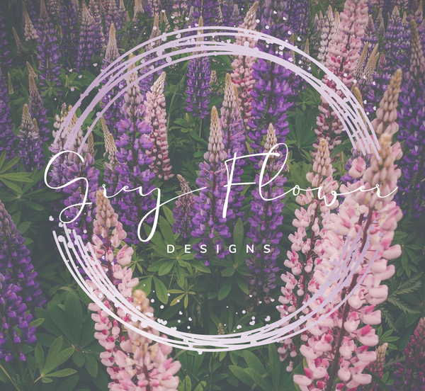 Grey Flower Designs