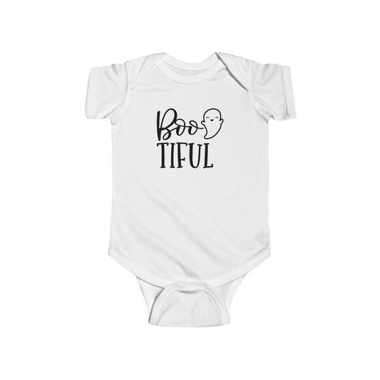 Bootiful Infant Fine Jersey Bodysuit, Cute and Cozy Autumn Baby Onesie, Fall Bodysuit Baby Shower Gift