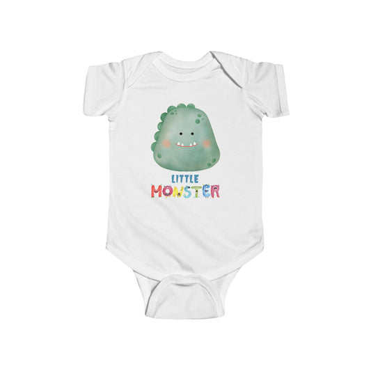 Little Monster Baby Infant Fine Jersey Bodysuit, Cute Baby Shower Gift, Funny Baby Onesie, Adorable Green Baby Monster Outfit