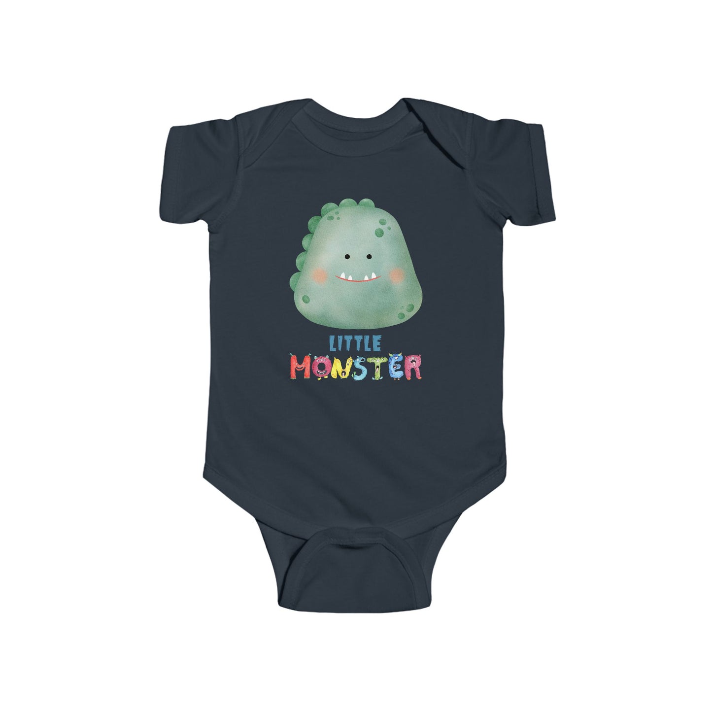 Little Monster Baby Infant Fine Jersey Bodysuit, Cute Baby Shower Gift, Funny Baby Onesie, Adorable Green Baby Monster Outfit