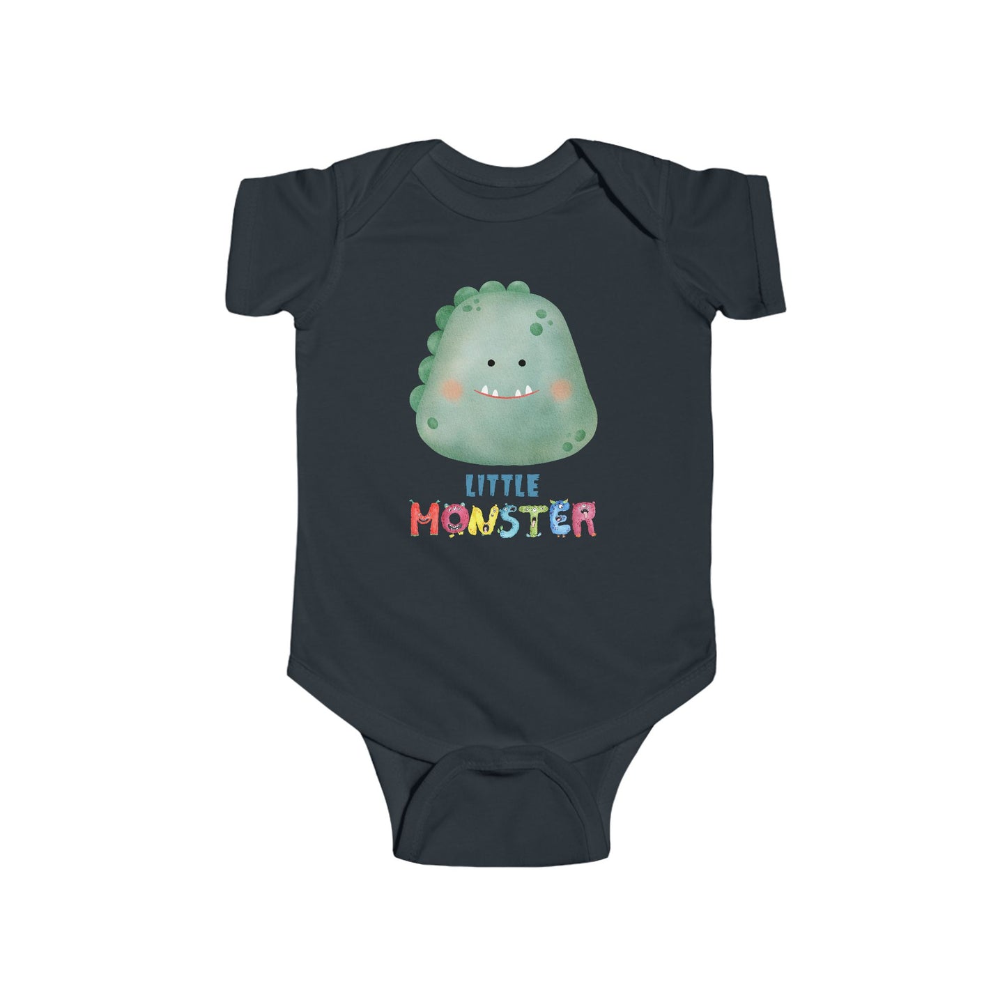 Little Monster Baby Infant Fine Jersey Bodysuit, Cute Baby Shower Gift, Funny Baby Onesie, Adorable Green Baby Monster Outfit