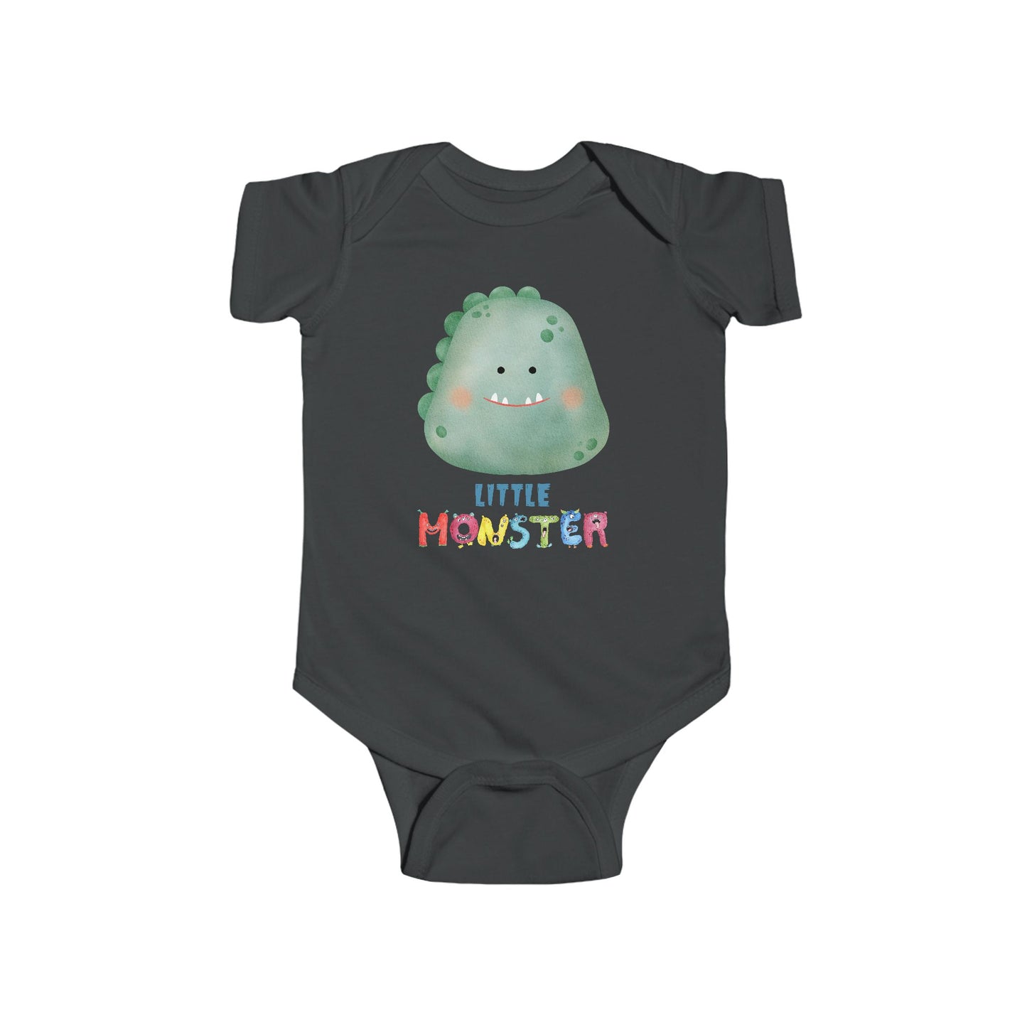 Little Monster Baby Infant Fine Jersey Bodysuit, Cute Baby Shower Gift, Funny Baby Onesie, Adorable Green Baby Monster Outfit