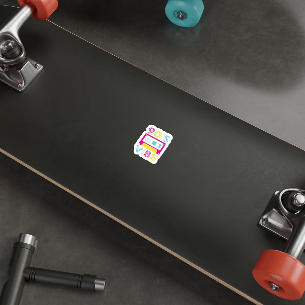 90's Vibe Retro Die-Cut Stickers, Fluorescent Neon 90's Laptop or Water bottle Sticker