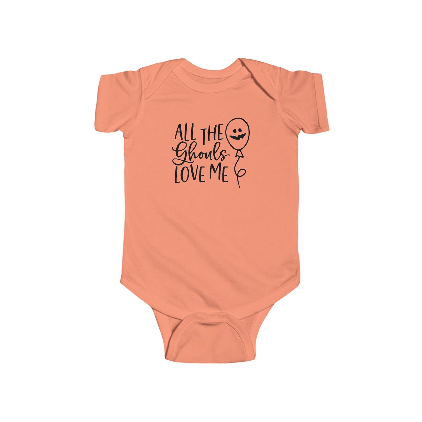 All the Ghouls Love Me Infant Fine Jersey Bodysuit, Cute Baby Boy Halloween Onesie, My First Fall
