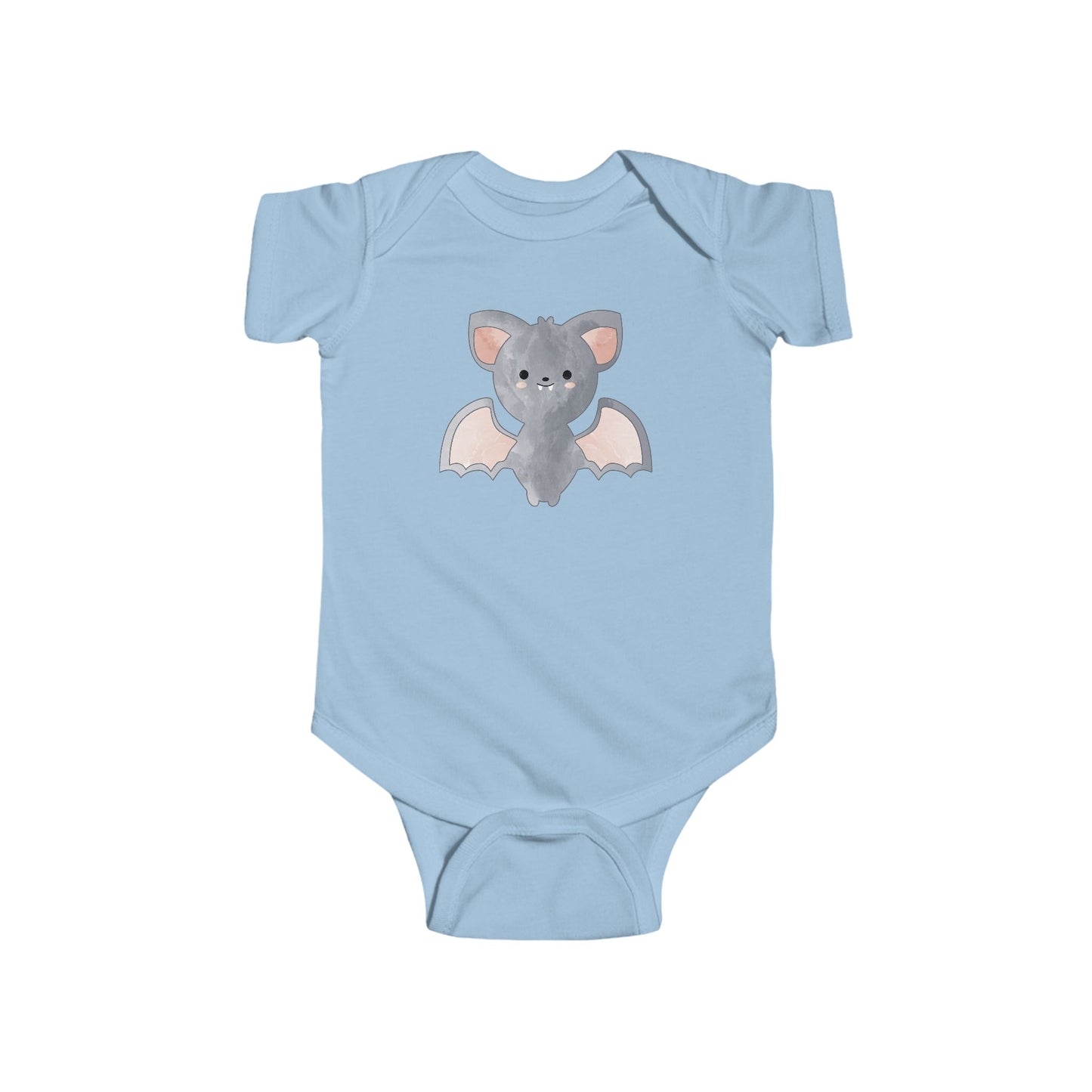 Watercolor Halloween Bat Infant Fine Jersey Bodysuit, Cute Baby Bat Fall Onesie, Bats Halloween Baby Onsie Gift