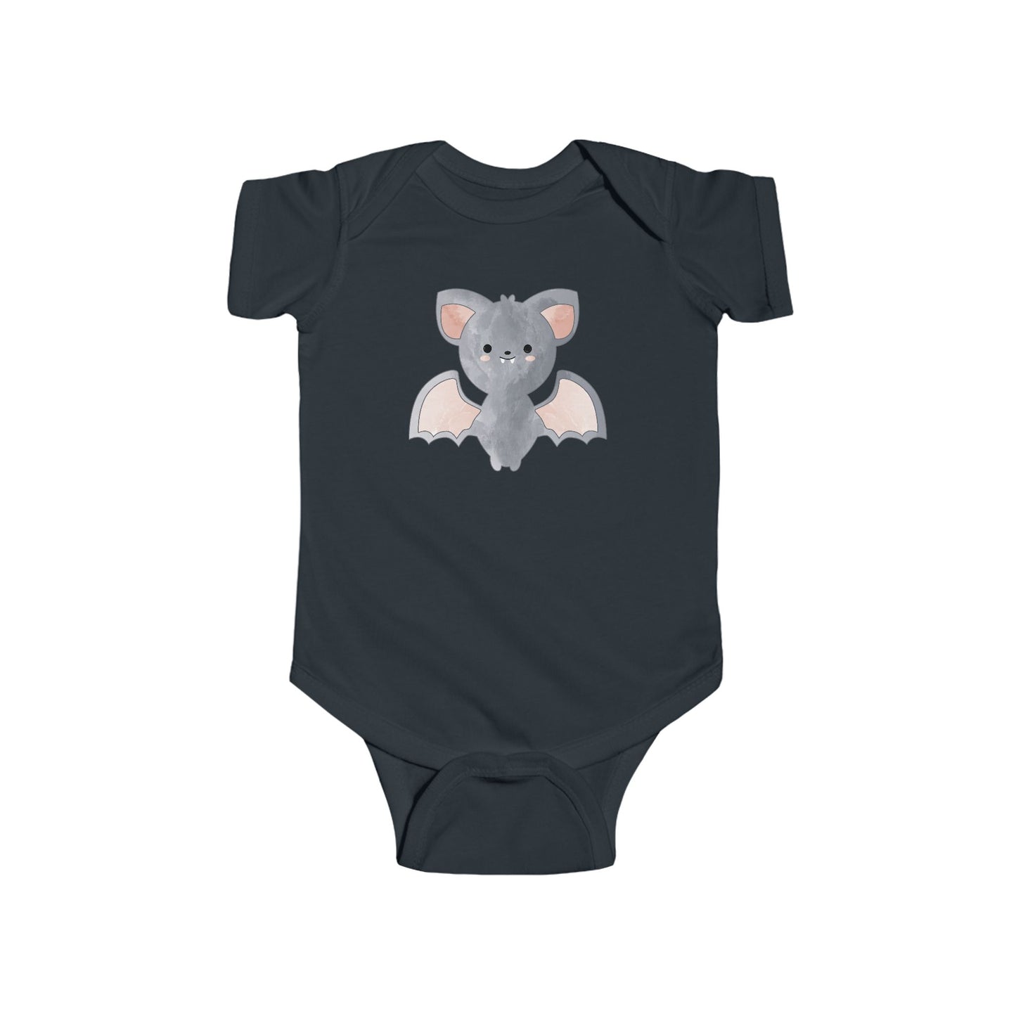 Watercolor Halloween Bat Infant Fine Jersey Bodysuit, Cute Baby Bat Fall Onesie, Bats Halloween Baby Onsie Gift